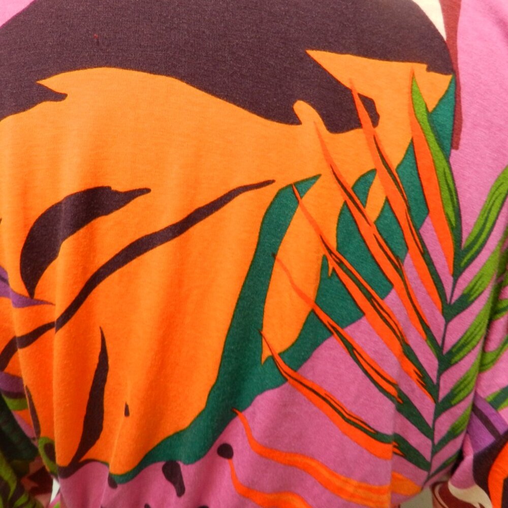SOMA Cool Nights Rayon Robe Pockets Colorful Size Sz Small Medium Sm Md S M - Picture 14 of 16